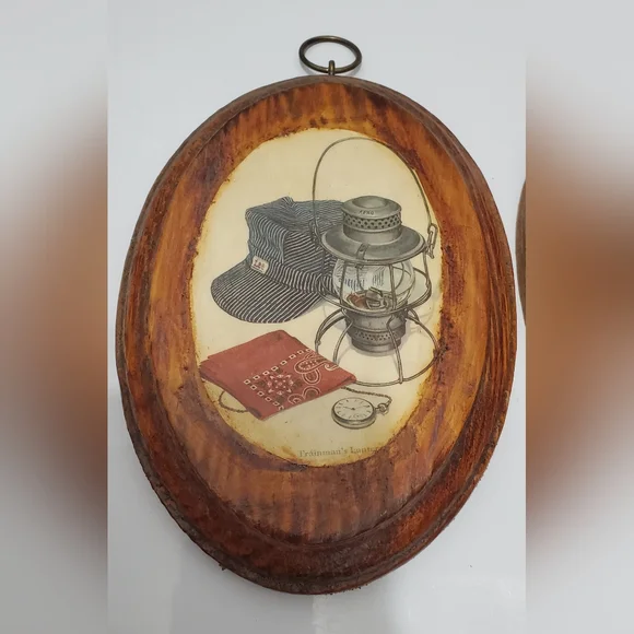 Retro Wooden Wall Art Set - Picture 2 of 7